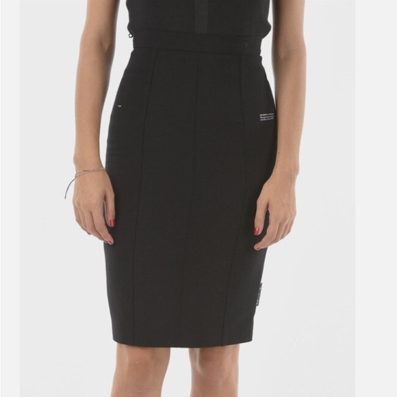 Off-White Dresses & Skirts - Off WHITE Black Pencil Skirt